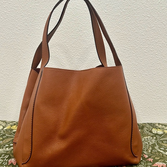 Coach Hadley Hobo Brown Leather Tote Bag - Picture 3 of 10